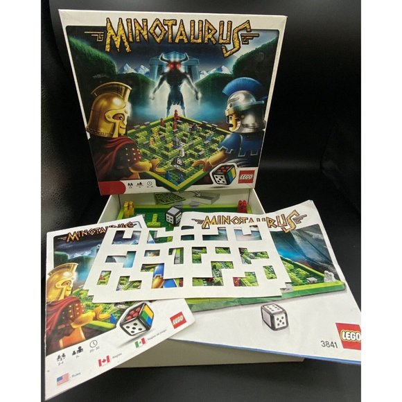 LEGO Other - Lego Game Minotaurus 3841 Board Game Box Mini Figures Manuals READ